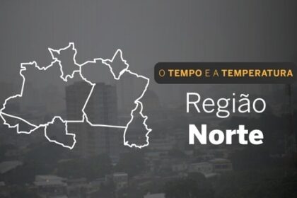 PREVISÃO DO TEMPO: domingo (14) com chuva em regiões do Norte