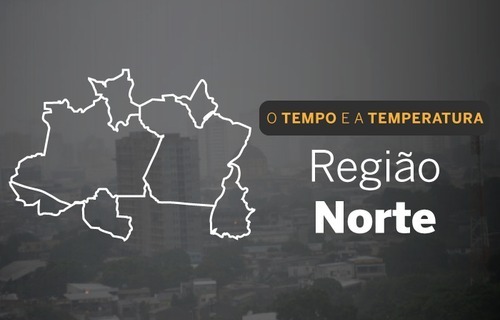 PREVISÃO DO TEMPO: domingo (14) com chuva em regiões do Norte