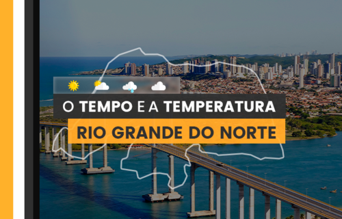 PREVISÃO DO TEMPO: quarta-feira (10) alerta para acumulado de chuva no Rio Grande do Norte