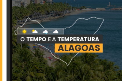 PREVISÃO DO TEMPO: quarta-feira (10) com alerta para acumulado de chuva em Alagoas