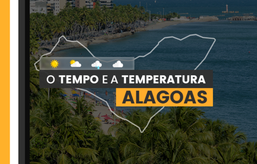 PREVISÃO DO TEMPO: quarta-feira (10) com alerta para acumulado de chuva em Alagoas