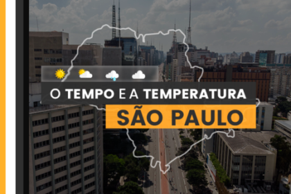 PREVISÃO DO TEMPO: quarta-feira (10) com alerta para tempestade em São Paulo