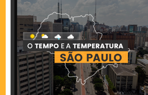 PREVISÃO DO TEMPO: quarta-feira (10) com alerta para tempestade em São Paulo