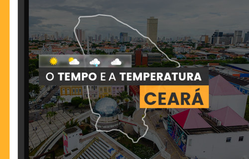 PREVISÃO DO TEMPO: quarta-feira (10) com chuvas durante a manhã no Ceará