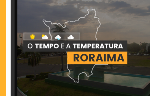 PREVISÃO DO TEMPO: quarta-feira (10) com pancadas de chuva em Roraima