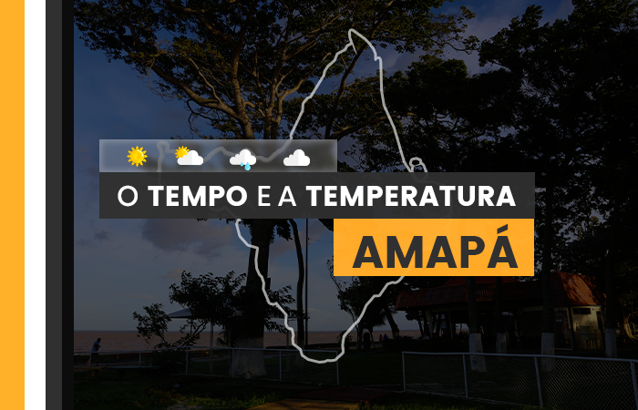 PREVISÃO DO TEMPO: quarta-feira (10) com pancadas de chuva no Amapá