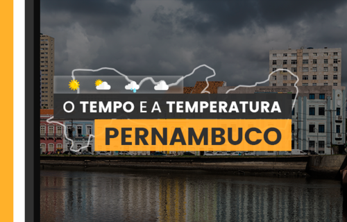 PREVISÃO DO TEMPO: sexta-feira (12) com alerta para vendaval em Pernambuco