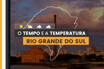 PREVISÃO DO TEMPO: sexta-feira (26) tem chuva no Rio Grande do Sul