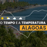 PREVISÃO DO TEMPO: terça-feira (9) chuvosa em Alagoas