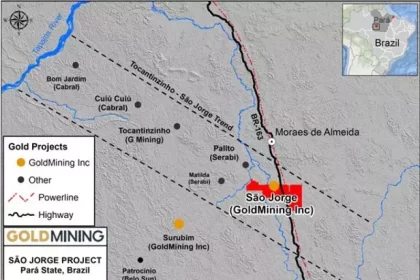 Ouro: GoldMining descobre mineralização de ouro e cobre na região do Tapajós (PA)