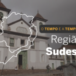 PREVISÃO DO TEMPO: Sudeste tem alerta de tempestades e chuvas intensas nesta quinta (10)