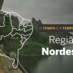 PREVISÃO DO TEMPO: Chuvas em grande parte da região Nordeste nesta segunda-feira (25)