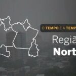 PREVISÃO DO TEMPO: Norte do país tem possibilidade de chuva em quase toda a região neste sábado (30)