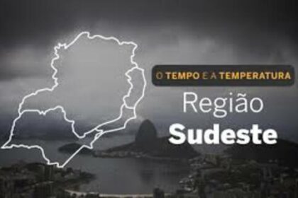 PREVISÃO DO TEMPO: Predomínio de chuvas no Sudeste, nesta quinta-feira (14)