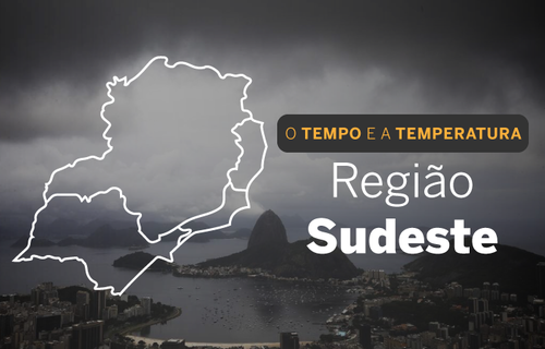 PREVISÃO DO TEMPO: Sudeste contará com chuva em praticamente toda a região, ao longo desta terça-feira (5)