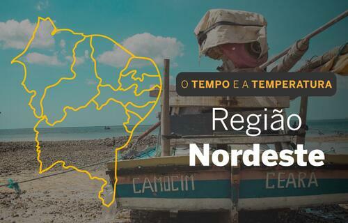 PREVISÃO DO TEMPO: Nordeste terá céu variando entre poucas e muitas nuvens em boa parte da região, nesta terça-feira (17)