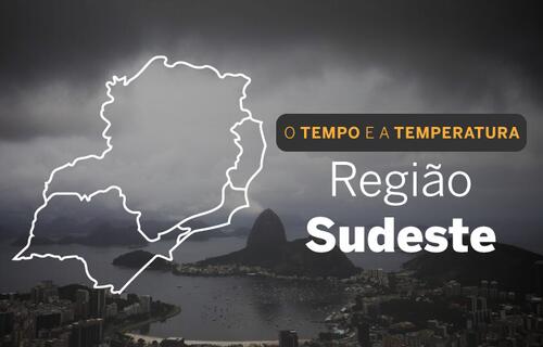 PREVISÃO DO TEMPO: Sudeste do país terá chuvas intensas, nesta quarta-feira (25)