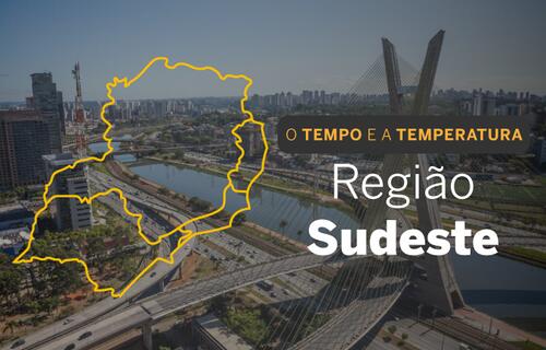 PREVISÃO DO TEMPO: chuvas no Sudeste se limitam a São Paulo e parte de Minas, nesta sexta-feira (6)