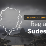 PREVISÃO DO TEMPO: chuvas atingem quase todo o Sudeste do país, nesta sexta-feira (17)