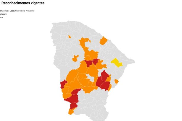 MIDR reconhece situação de emergência na cidade cearense de Deputado Irapuan Pinheiro