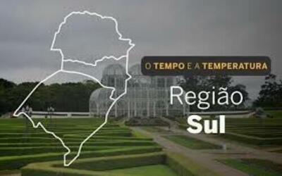 PREVISÃO DO TEMPO: sábado (26) com muitas nuvens para Região Sul