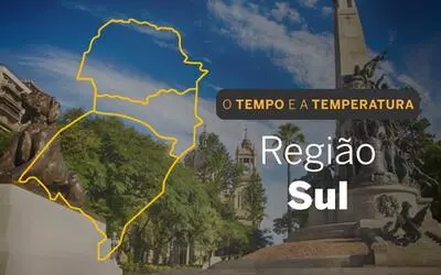PREVISÃO DO TEMPO: segunda-feira (14) com sol no Sul