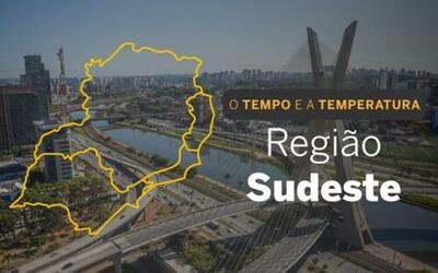 PREVISÃO DO TEMPO: segunda-feira (14) ensolarada no Sudeste