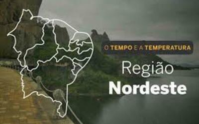 PREVISÃO DO TEMPO: Nordeste terá terça-feira (12) com possibilidade de chuva em algumas áreas da região