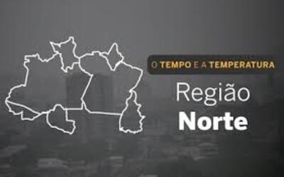 PREVISÃO DO TEMPO: Norte registra chuva na maior parte da região, nesta terça-feira (12)