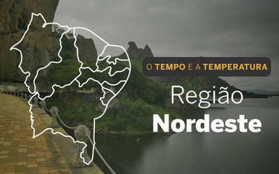 PREVISÃO DO TEMPO: quarta-feira (20) com probabilidade de chuva para a Região Nordeste