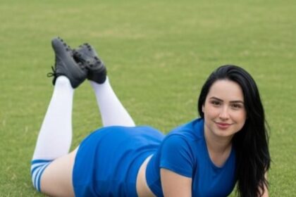 Apaixonada por motocross, Ingrede Naiara participa do Musa do Brasileirão como Musa do Cruzeiro