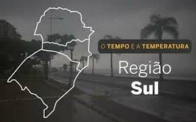 PREVISÃO DO TEMPO: Alerta de tempestade no Sul nesta quarta-feira (14)