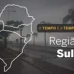 PREVISÃO DO TEMPO: Chuva atinge litoral e interior do Sul nesta segunda-feira (12)