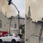 Incêndio atinge Igreja Matriz de Flores da Cunha: comunidade unida pela fé (25/04)