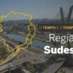 Previsão de chuva isolada na segunda-feira no Sudeste (segunda-feira)