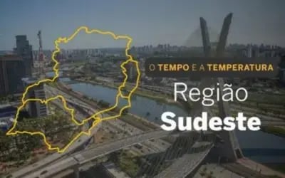 Previsão do tempo: céu claro e temperaturas elevadas em capitais do Sudeste (domingo)